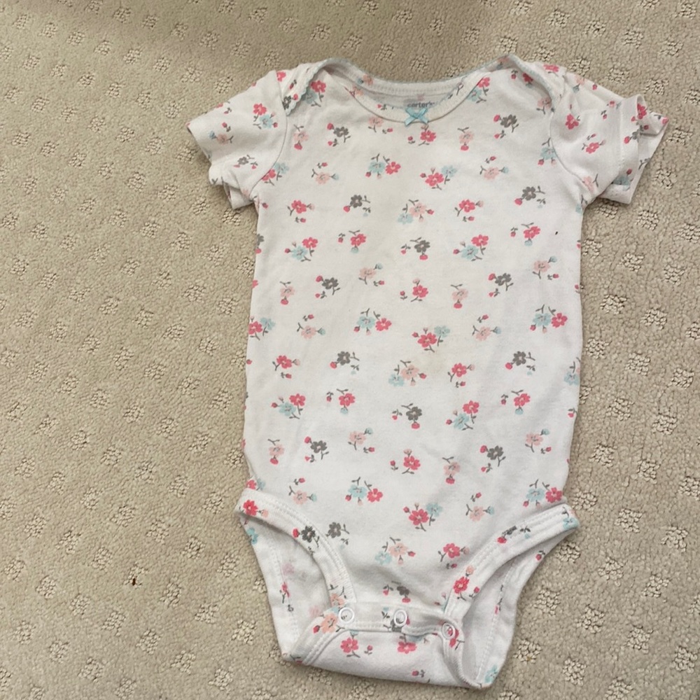 Carters baby floral onesie